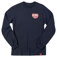 T-Shirt à Manches Longues Left Turn Noir - 100% Coton, Coupe Standard