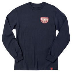 Left Turn Lange Mouwen T-Shirt Zwart - 100% Katoen, Regular Fit