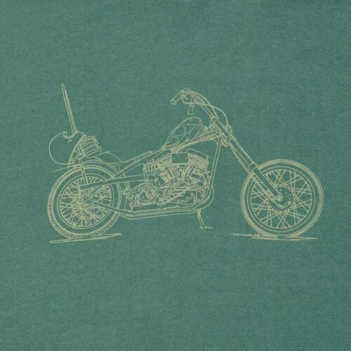 Biltwell Pan Hoodie Vert - Hoodie Lourd à Coupe Standard avec Design de Tyler Cornelius