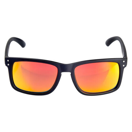 Biltwell Ramblr Sonnenbrille Rote Spiegel mit Stoßfesten Gläsern