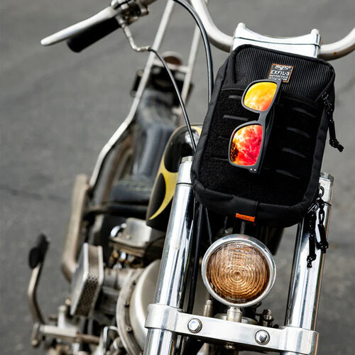 Biltwell Ramblr Sonnenbrille Rote Spiegel mit Stoßfesten Gläsern