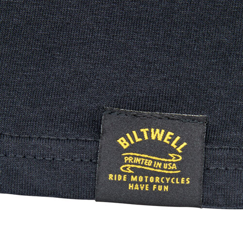 Biltwell Shorty T-Shirt Black - 100% Pre-Shrunk Cotton, Regular Fit