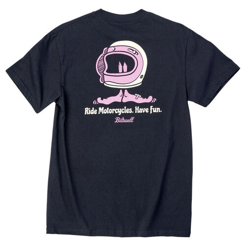 Biltwell Shorty T-Shirt Black - 100% Pre-Shrunk Cotton, Regular Fit