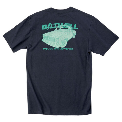 Biltwell T-Shirt Stepside Noir - 100% Coton Précuit, Coupe Standard
