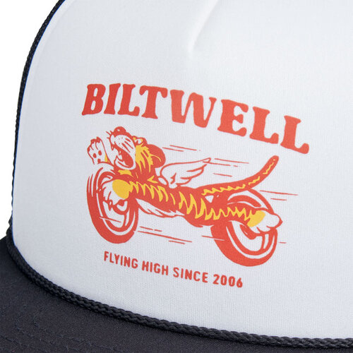 Biltwell Casquette Trucker Tiger Noir/Blanc