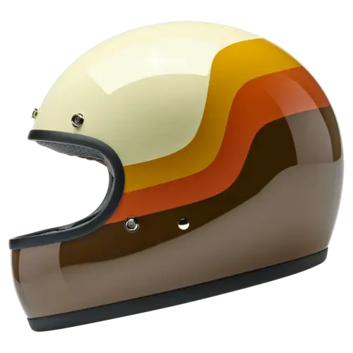 Biltwell Casque Gringo 20e Anniversaire - Certifié ECE R22.06 & DOT, Coque ABS Légère