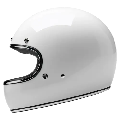 Biltwell Gringo Helm Gloss Wit - ECE R22.06 & DOT Gecertificeerd, Lichtgewicht ABS Schaal