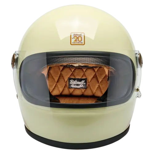 Biltwell Gringo S Helmet 20th Anniversary - Slim Profile ABS Shell, CE Certified Anti-Scratch Visor