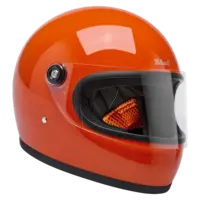 Gringo S Helm Gloss Hazard Orange mit CE-zertifiziertem Visier