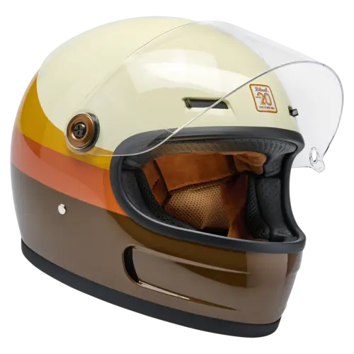 Biltwell Gringo SV Helmet 20th Anniversary - Lightweight ABS Shell, Integrated Vents for Comfort