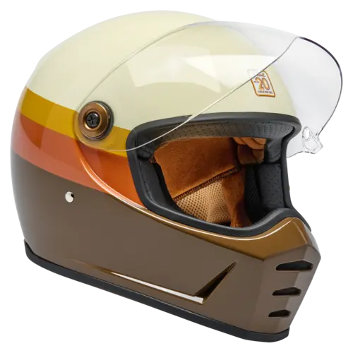 Biltwell Lane Splitter Helmet 20th Anniversary - ECE 06/DOT Approved, Rugged ABS Shell, Limited Edition with Custom Graphics