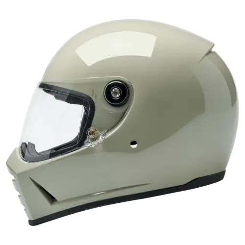 Biltwell Casque Lane Splitter Chalk - ECE 06 & DOT Approuvé, Coque Extérieure en ABS Robuste