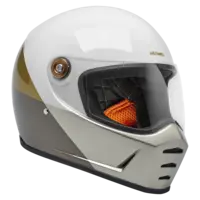 Lane Splitter Helmet Intersection Gold/Silver/Bronz - ECE 06 & DOT Approved, Rugged ABS Shell, Ventilated EPS Liner