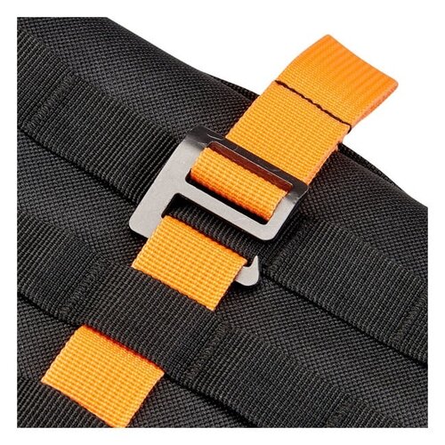 Biltwell Exfil-0 2.0 Tool Roll Black/Orange with MOLLE System and Rip-Stop Pockets