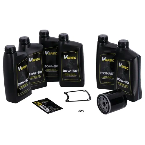 Vspec Olie kit HD Dyna 1999–2005 | 20W50 mineral engine oil