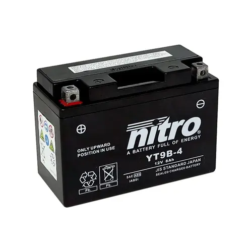 NITRO YT9B-4 AGM battery