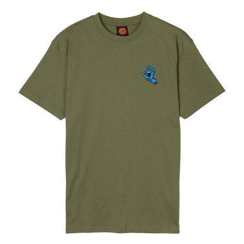 Santa Cruz T-shirt Poitrine Screaming Hand Deep Olive
