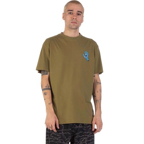 Santa Cruz Screaming Hand T-shirt Borst Deep Olive