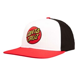 Classic Dot Cap Weiß/schwarz/rot