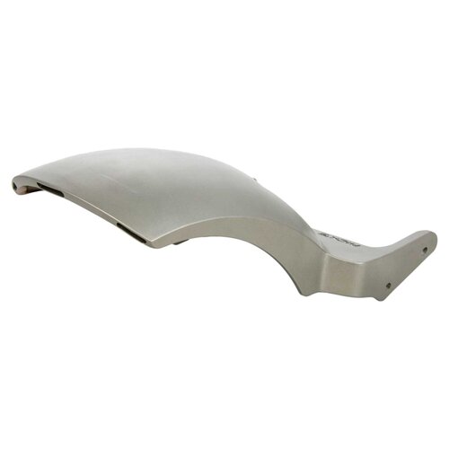 Rick's Motorcycles Rear Fender for 240mm Tire - Steel, Unpainted, with Integrated LED Turn Signals and Taillight