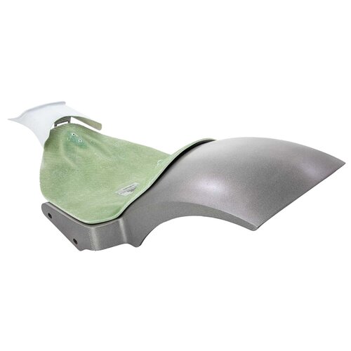 Rick's Motorcycles Kit Garde-boue Arrière en Acier pour Pneu 240mm sur Roues 8 Pouces avec Supports de Garde-boue Intégrés 10mm