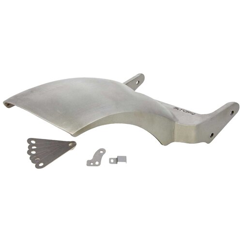 Rick's Motorcycles Short Rear Fender Kit for 200mm Tire - Steel with Integrated 10mm Fender Struts