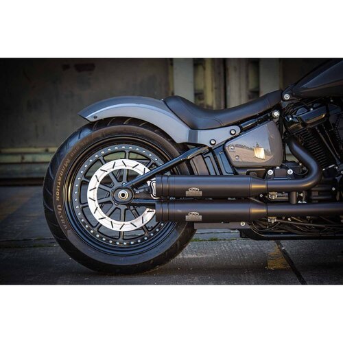Rick's Motorcycles Kit Garde-Boue Arrière pour Pneu 200mm, Longueur Standard - Fabriqué à la Main en Acier avec Bras Intégrés de 10mm