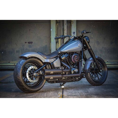 Rick's Motorcycles Achterspatbordkit voor 200mm Band, Standaardlengte - Handgemaakt Staal met Geïntegreerde 10mm Stangen