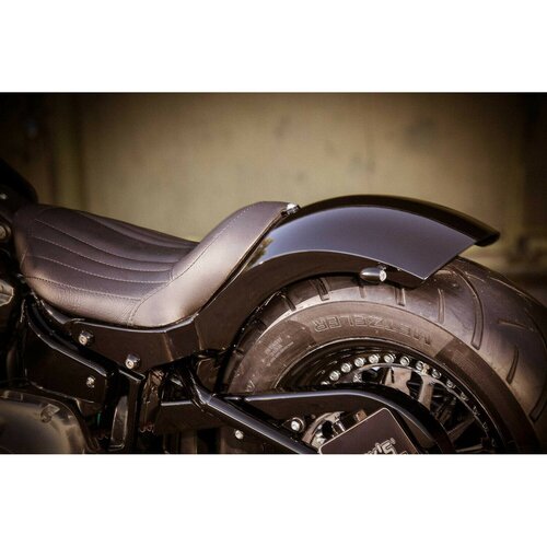 Rick's Motorcycles Rear Fender Kit 'Slim' for 200mm Tire with Fiberglass Seat Base Plate and 10mm Fender Struts