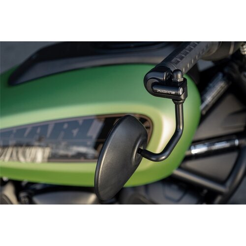Rick's Motorcycles Kit Clignotants d'Extrémité de Guidon Atto Integral Noir Mat Supports en Aluminium Usinés CNC avec Clignotants Kellermann Préinstallés