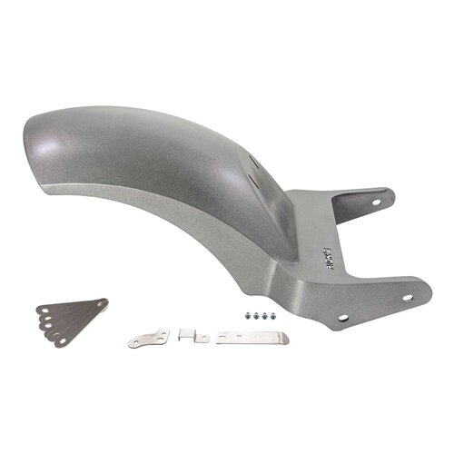 Rick's Motorcycles Garde-boue arrière pour pneu 240mm - Acier brut 2mm avec supports 10mm