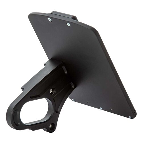 Rick's Motorcycles Kit Support de Plaque Latéral Noir avec Feu LED, Plaque Coulissante et Matériel de Montage, Aluminium Usiné CNC