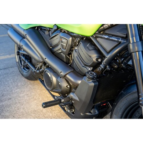 Rick's Motorcycles Kühlerdeckelabdeckung Schwarz Design