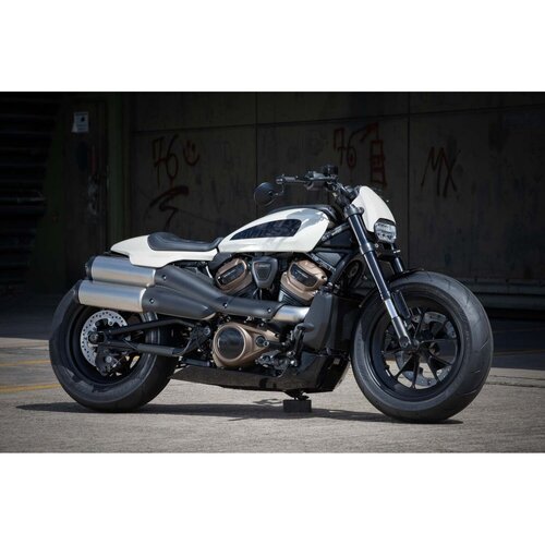 Rick's Motorcycles Cache-câble de bras oscillant en acier inoxydable usiné CNC, finition noir mat, en remplacement des clips de câble d'origine