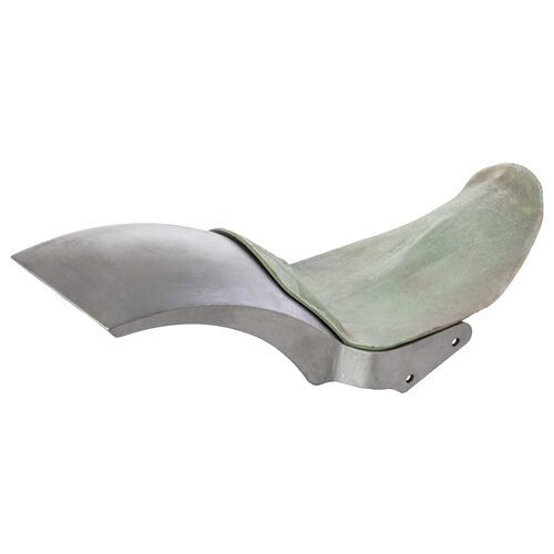 Rick's Motorcycles Stalen Achterspatbord Kit 260mm met Glasvezel Zadelbasisplaat en Roestvrijstalen Montagemateriaal