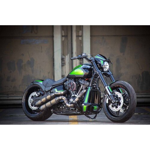 Rick's Motorcycles AK 4.7 Bestuurder Voetsteunen Zwart CNC Gefreesd Aluminium
