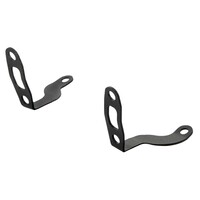 Atto Front Turn Signal Brackets Black - Laser-Cut 3D-Formed Stainless Steel for Kellermann Atto Turn Signals