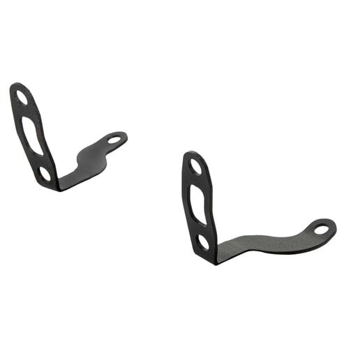 Rick's Motorcycles Atto Front Turn Signal Brackets Black - Laser-Cut 3D-Formed Stainless Steel for Kellermann Atto Turn Signals