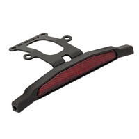 Kit Support de Clignotant Atto Arrière, Noir, Construction en Acier Inoxydable et Aluminium Thermolaqué Noir Mat