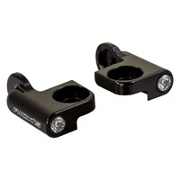 Bar-End Turn Signal Kit Atto Integral Matte Black CNC Machined Aluminum Brackets with Pre-Installed Kellermann Turn Signals
