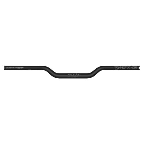 Rick's Motorcycles Clubstyle Performance 1T Lenker Schwarz - 790mm Breit 6061 T6 Aluminium mit 77mm Pullback