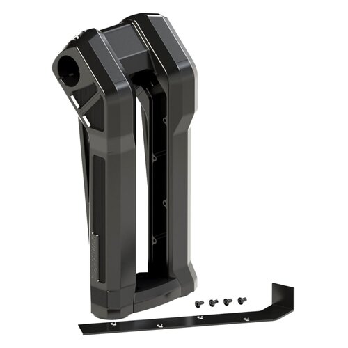 Rick's Motorcycles Clubstyle Pullback Kit de Risers pour Guidon 8.5" Noir Anodisé avec Collier de Serrage 1-1/4"