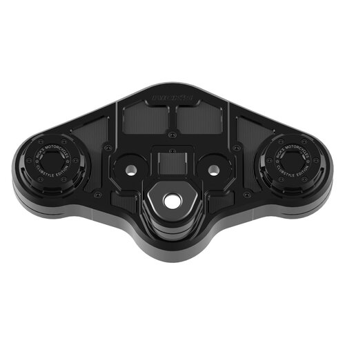 Rick's Motorcycles Clubstyle Touring Riser Kit 11.5" Zwart - 1-1/4" Klem, CNC Aluminium, Geïntegreerde Kabelkanalen