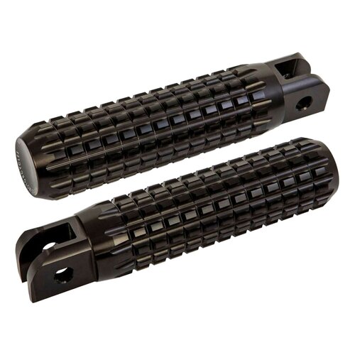 Rick's Motorcycles AK 4.7 Repose-pieds Conducteur Noir Usiné CNC Aluminium