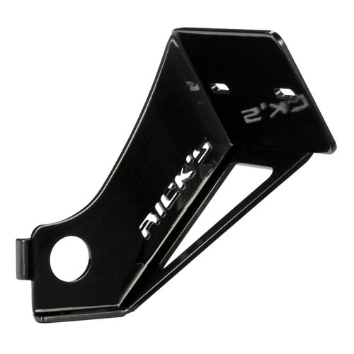 Rick's Motorcycles Kit Support de Plaque Court à Montage Latéral en Gloss Black pour Plaques Allemandes 18x20 cm