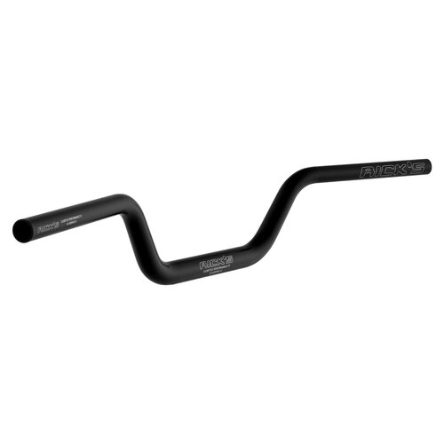 Rick's Motorcycles Clubstyle Performance 5T Handlebar Black - Hard Anodized 6061 T6 Aluminum, 852 mm Width, 99 mm Pullback