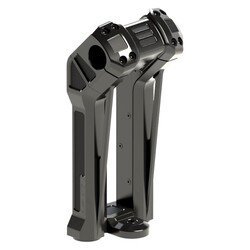 Clubstyle Pullback Lenker Riser Kit 8.5" Schwarz Eloxiert mit 1-1/4" Klemmung