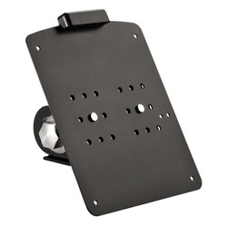 Support de Plaque d'Immatriculation Montage Latéral Court Noir Mat Acier Inoxydable Thermolaqué pour Plaques Suisses 18x14 cm avec Éclairage LED et Matériel de Montage