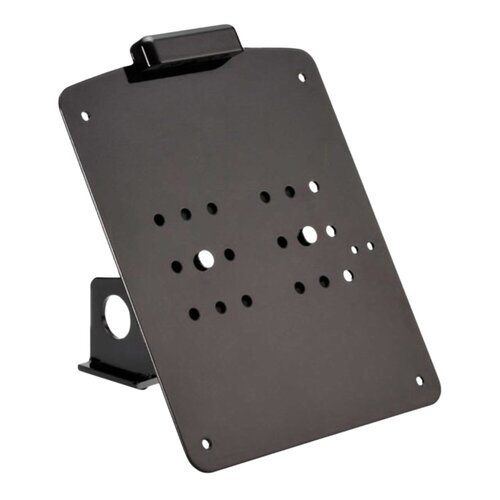 Rick's Motorcycles Seitenmontage Kennzeichenhalter Kit Kurz Schwarz - Gloss Black Pulverbeschichteter Edelstahlhalter Mit Verstellbarer 210 x 170 mm Grundplatte Und LED-Beleuchtung