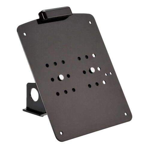 Rick's Motorcycles Support de Plaque Latéral Court en Acier Inoxydable Thermolaqué Gloss Black avec Éclairage LED pour Plaques Suisses 18x14 cm
